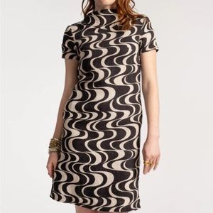 Francis Valentine Becca Shift Dress Martini Print